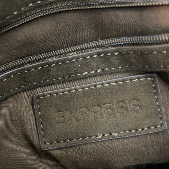 Express - Faux Suede Fringe Tassel Bag - Picture 3 of 5